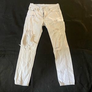 Levis-Mens Flex Slim Fit 30W 32 L Ripped Better Day Pants